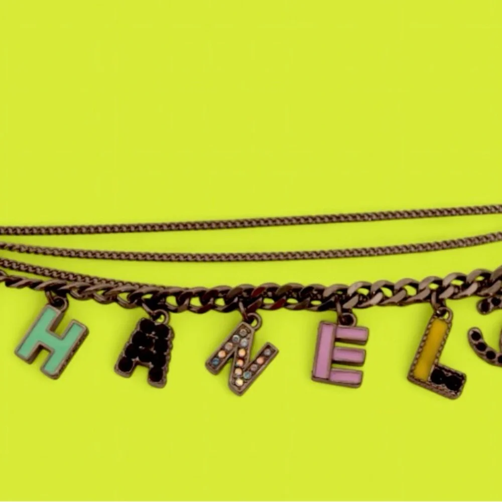 🖤 CC ⛓️ C H A N E L 🪩 Charm (Multi🍬 Chain/Color)Bracelet 💜💟